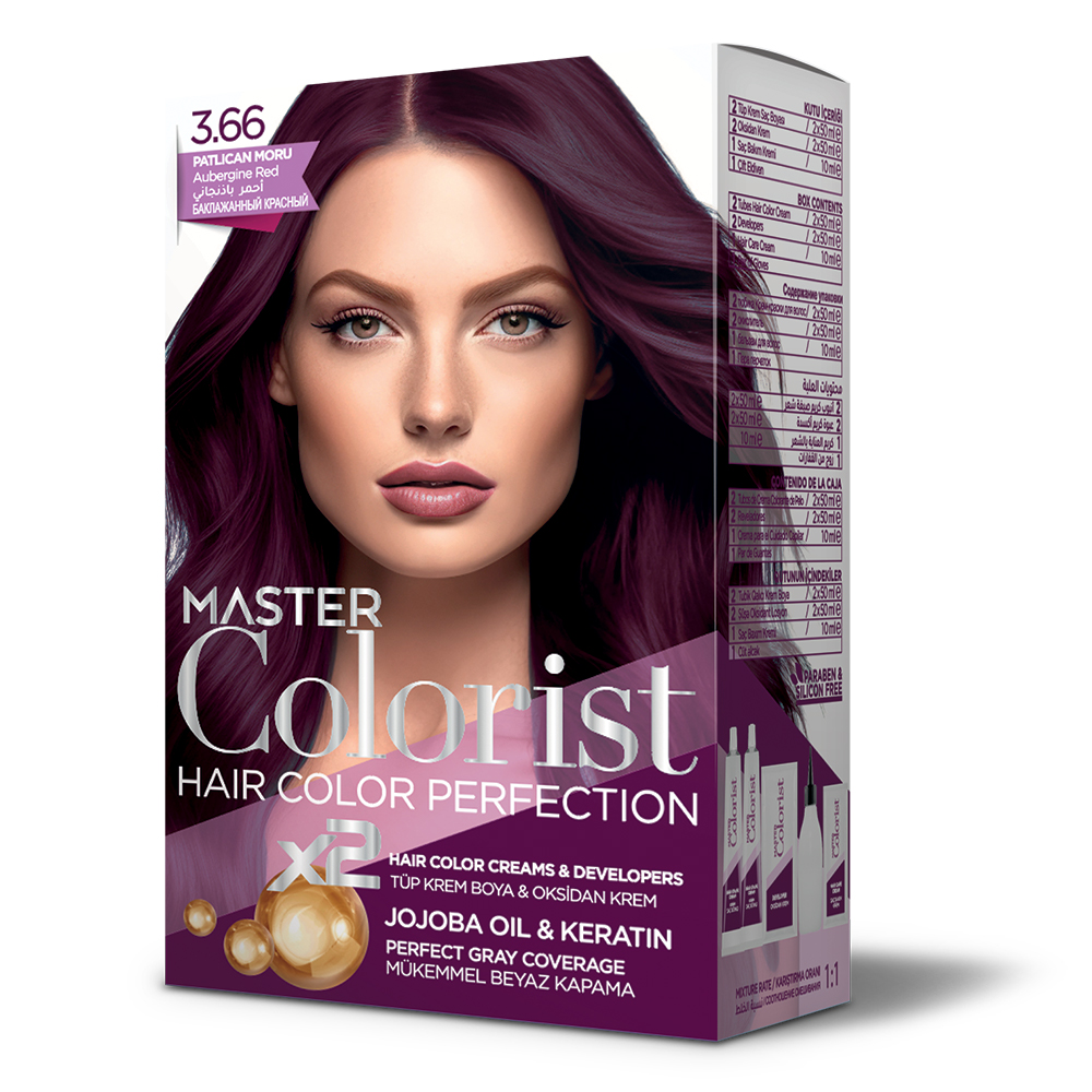 Фарба для волосся Master Colorist 3.66 Баклажан, 2x50мл2x50мл10мл Лівеста