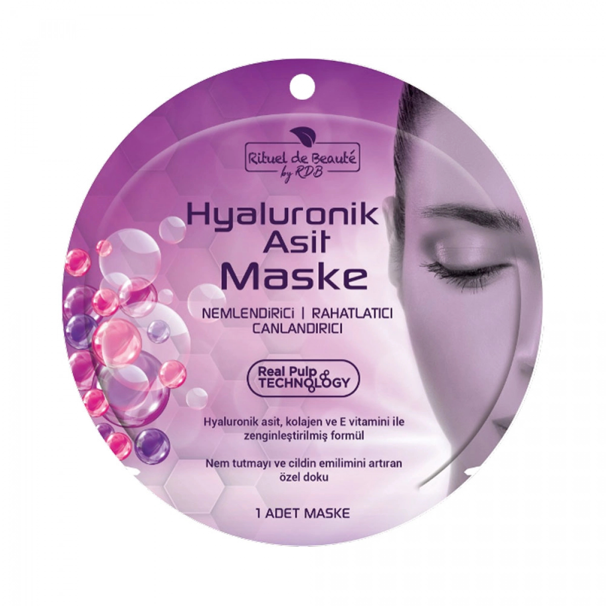 Маска для обличчя з гіалуроновою кислотою Rituel de Beaute, 1 шт.