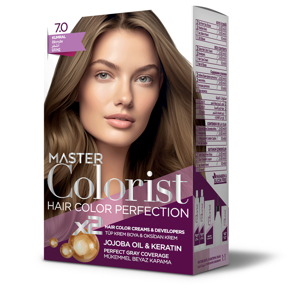 Фарба для волосся Master Colorist 7.0 Натуральний русій, 2x50мл2x50мл10мл Лівеста
