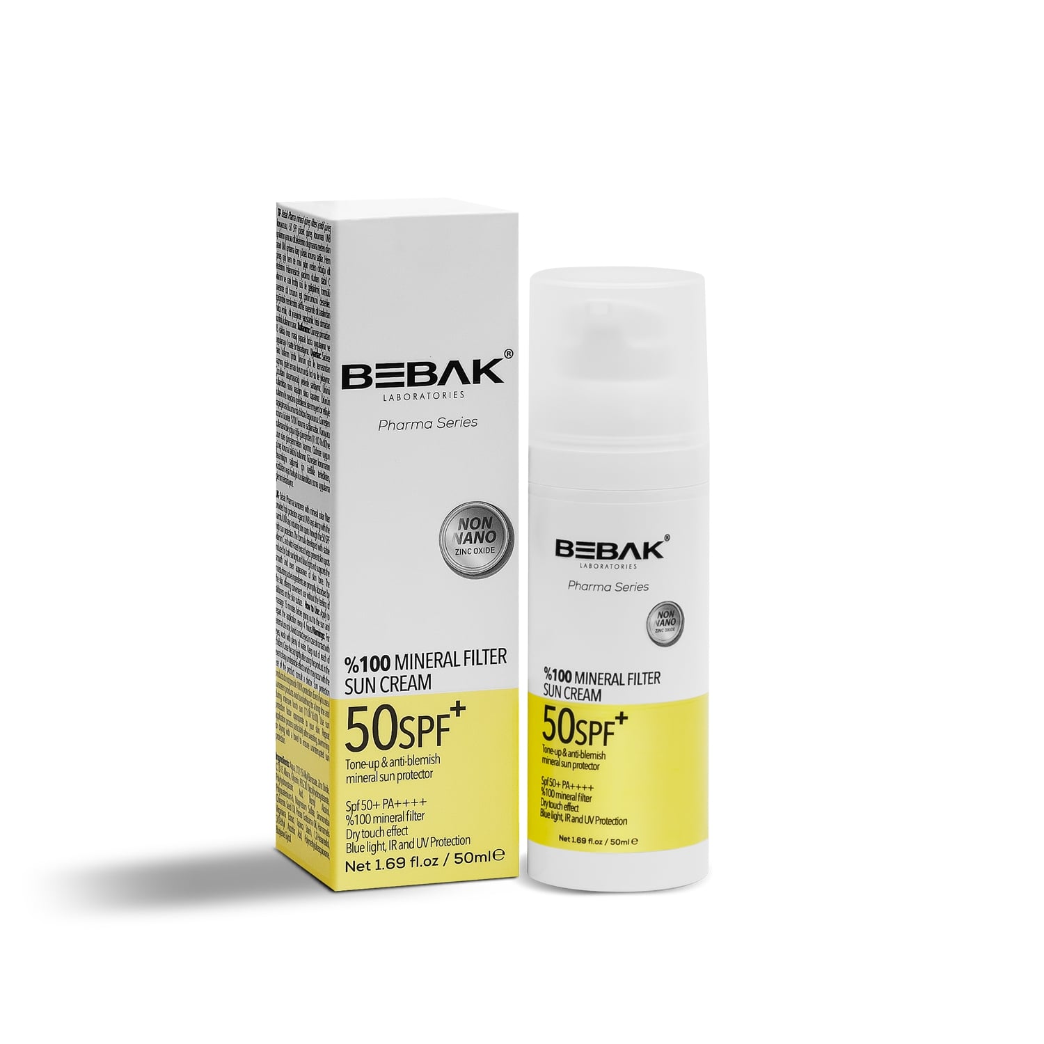 Сонцезахисний крем для обличчя Spf 50 Bebak Pharma, 50 мл