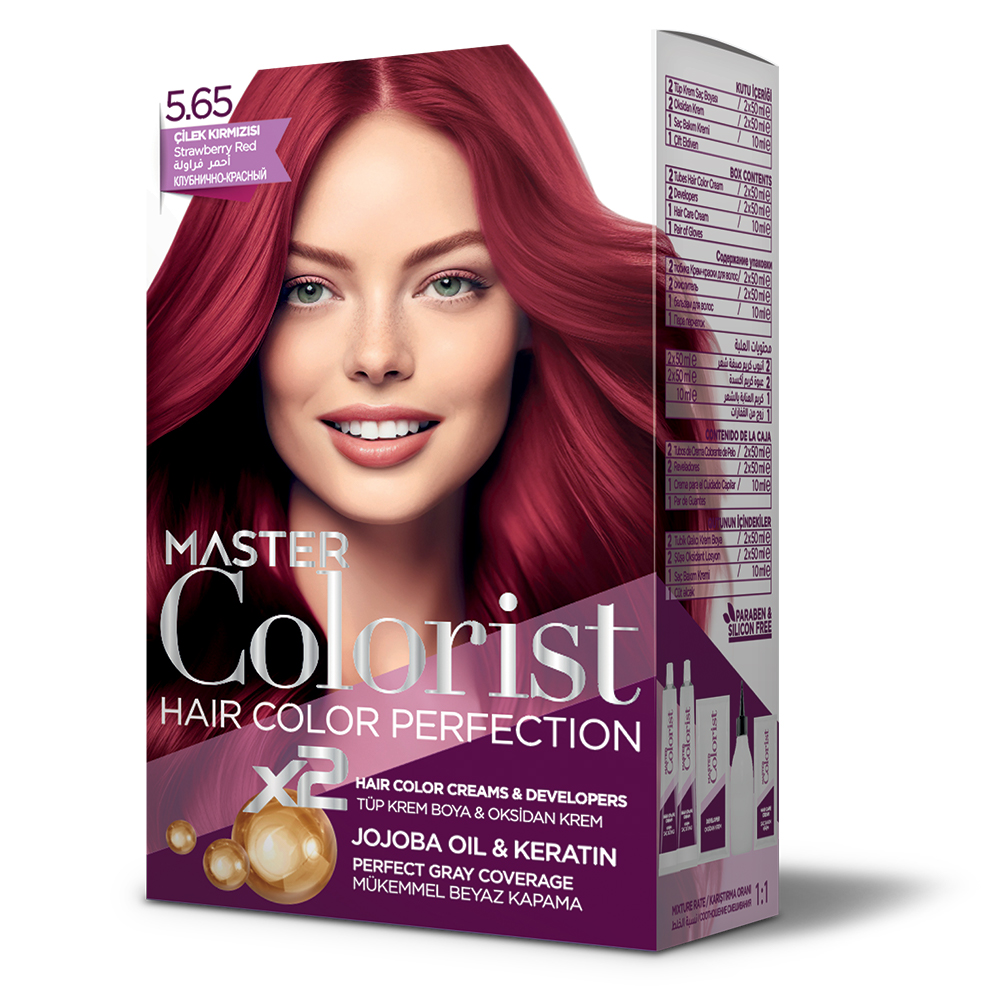 Фарба для волосся Master Colorist 5.65 Напівнічно-червоний, 2x50 мл2x50 мл10 мл Лівеста