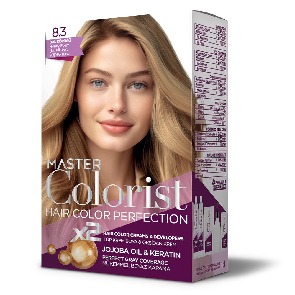 Фарба для волосся Master Colorist 8.3 Медова піна, 2x50мл2x50мл10мл Лівеста