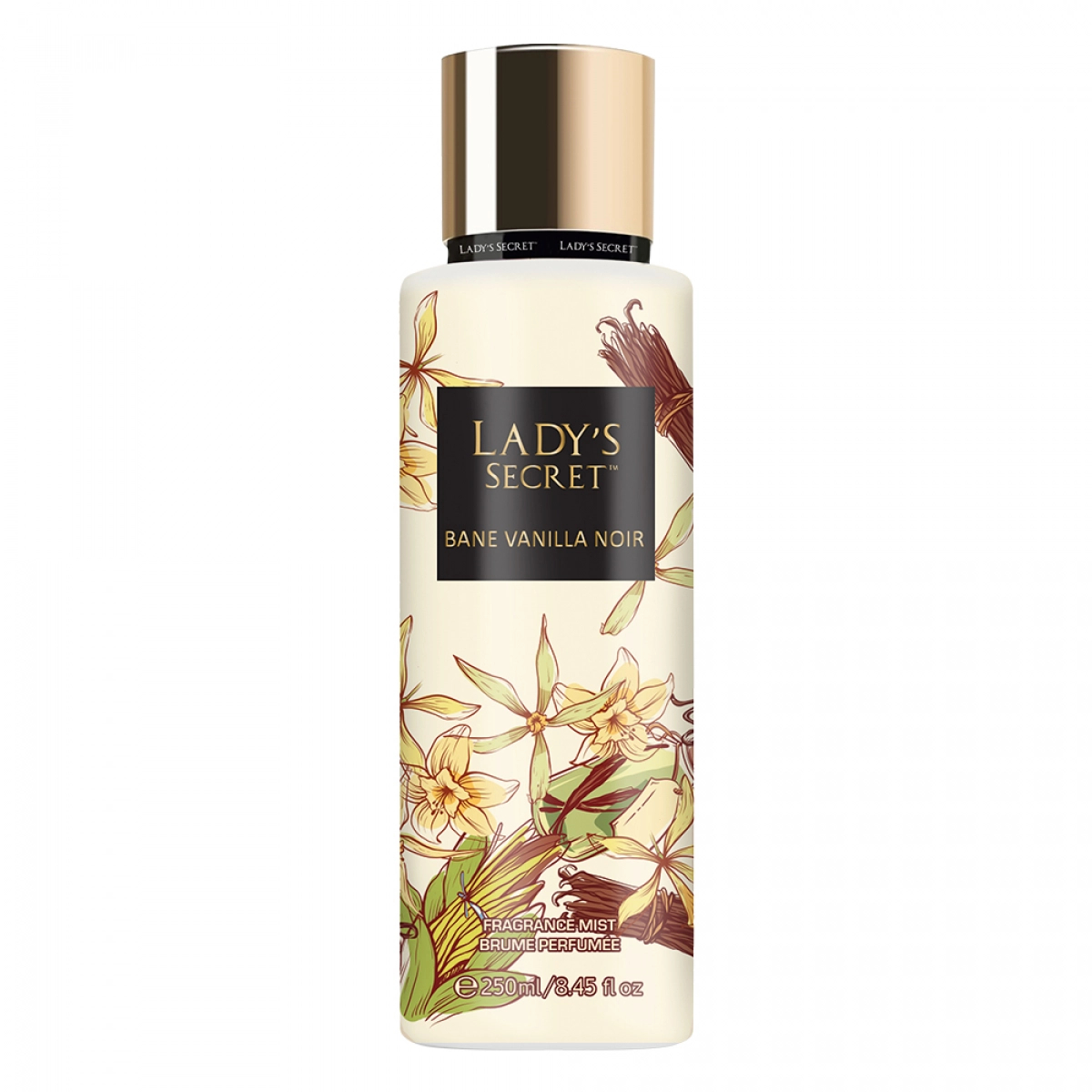Жіночий парфумований спрей-міст для тіла Ladys Secret Bane Vanilla Noir, 250 мл