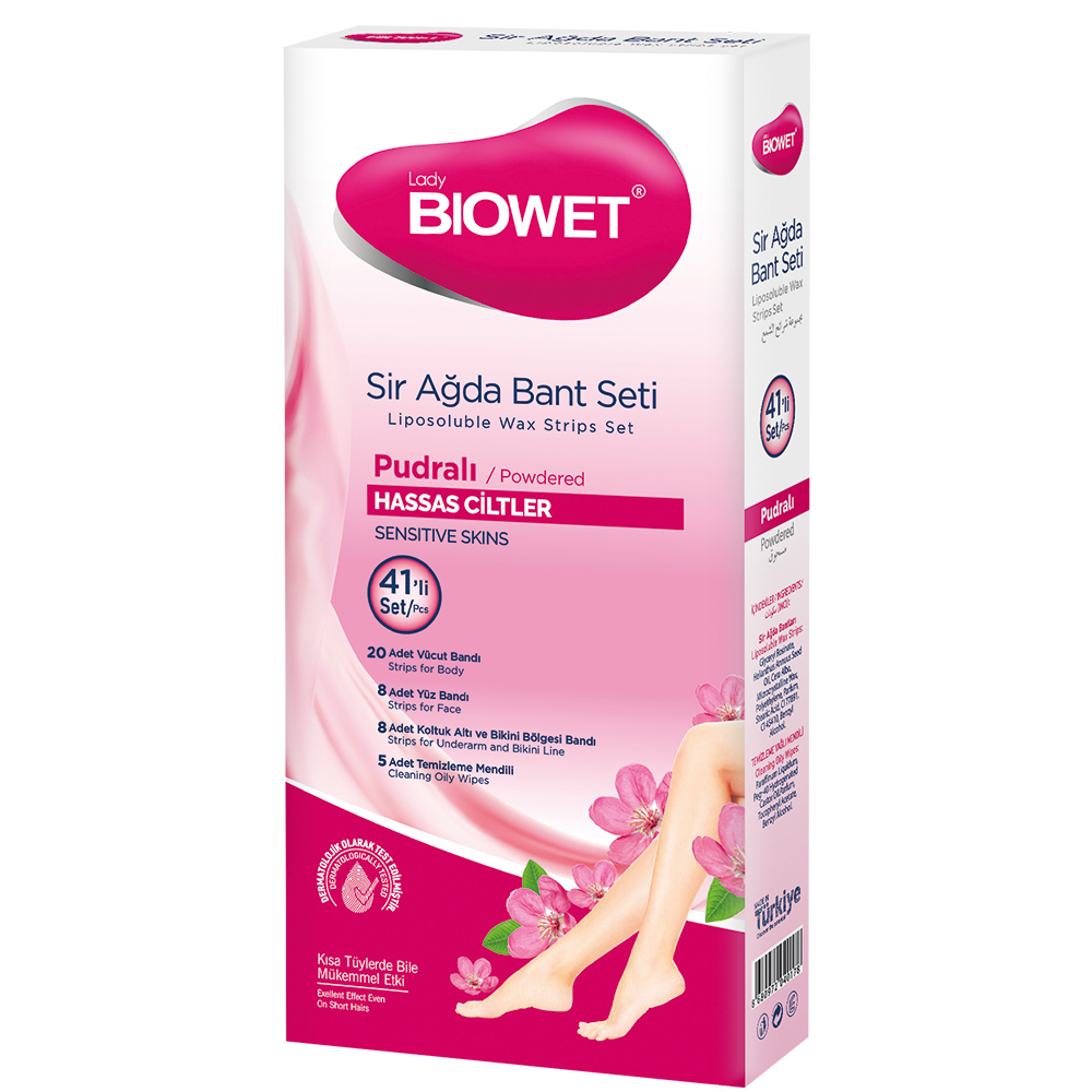 Воскові смужки для депіляції чутливої шкіри Biowet, 41 шт