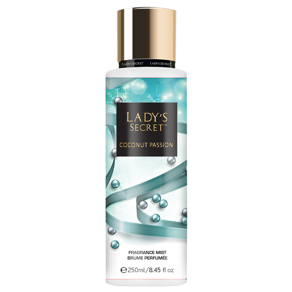 Жіночий парфумований спрей-міст для тіла Ladys Secret Coconut Passion, 250 мл