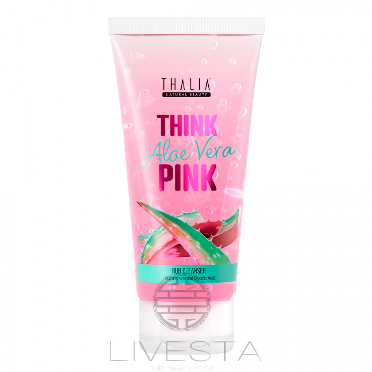Гель-пилинг для лица с розовым алоэ Thalia, 200 мл
