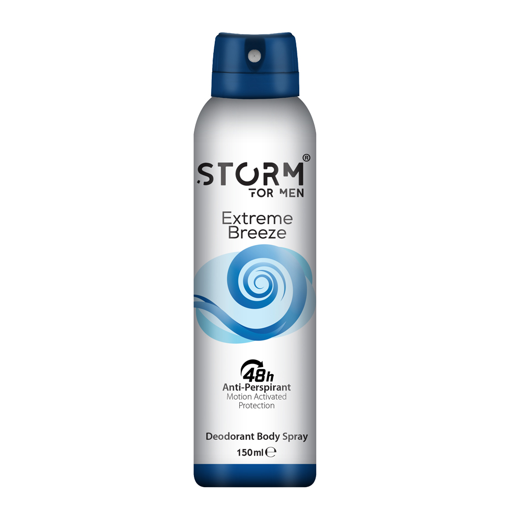 Чоловічий дезодорант-антиперспірант для тіла Storm Extreme Breeze, 150 мл Лівеста