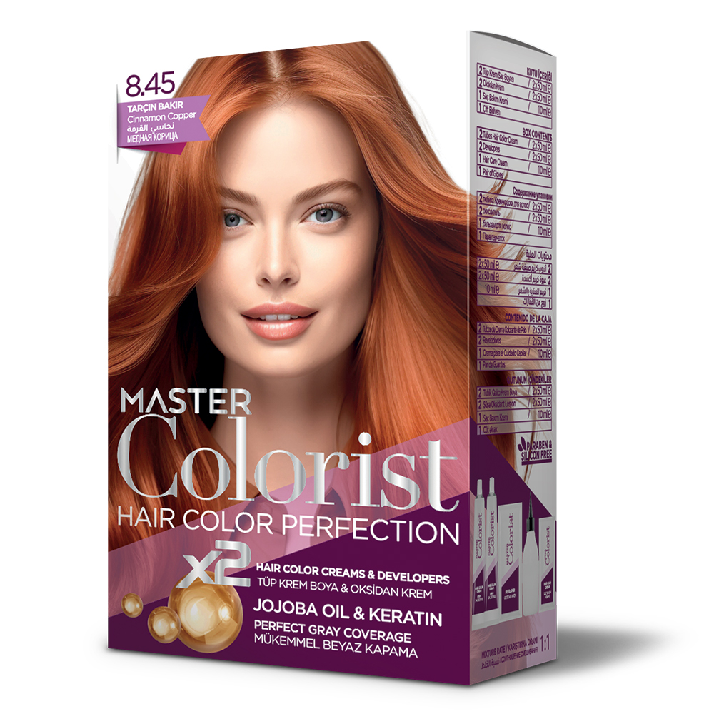 Фарба для волосся Master Colorist 8.45 Мідна Кориця, 2x50мл2x50мл10мл Лівеста