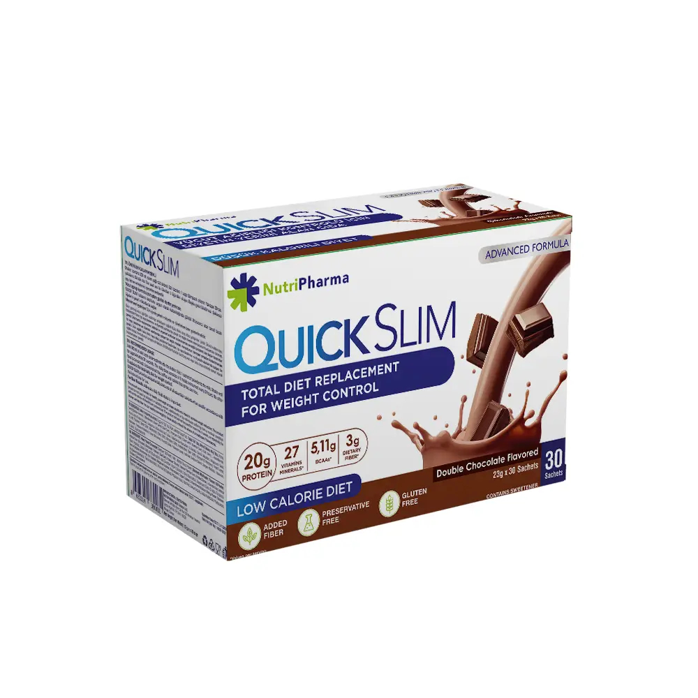 Коктейль Quick Slim Підвійний шоколад, 30 саше по 23 г Лівеста
