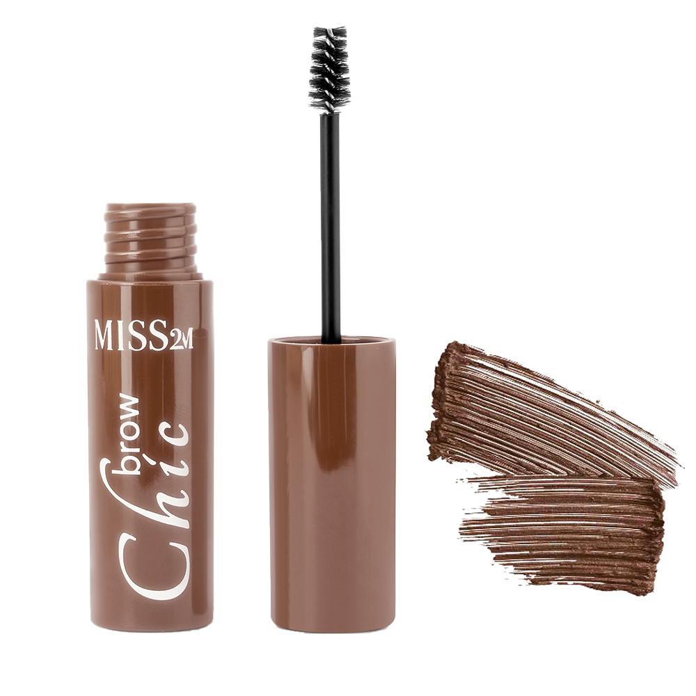 Кремовий туш для брів MISS2M 02 Kakao Chocolate, 4 мл Лівеста
