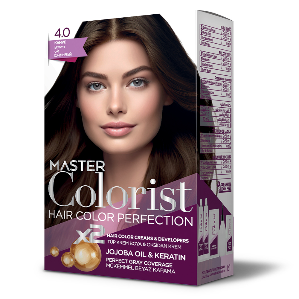 Фарба для волосся Master Colorist 4.0 Коричневий, 2x50мл2x50мл10мл Лівеста