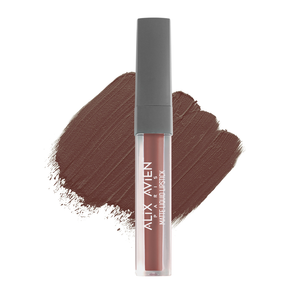 Рідка матова помада для губ Alix Avien, 507 Dark Dusty Pink, 3 мл Лівеста