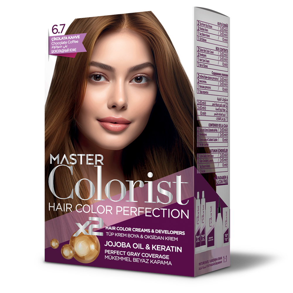 Фарба для волосся Master Colorist 6.7 Шоколадна кофе, 2x50мл2x50мл10мл Лівеста