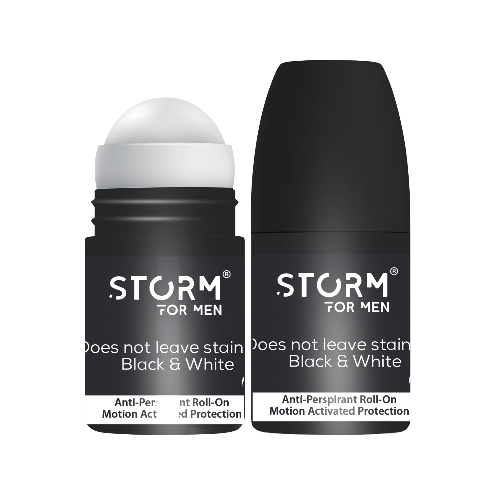 Чоловічий роликовий дезодорант-антиперспірант Storm Invisible Black, 50 мл Лівеста