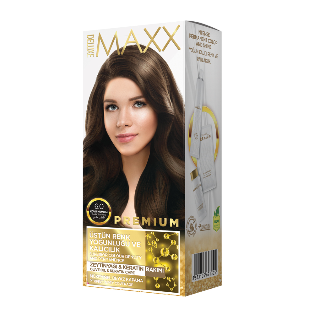 Фарба для волосся Maxx Deluxe 6.0 Темно-руся, 50 мл50 мл10 мл Лівеста