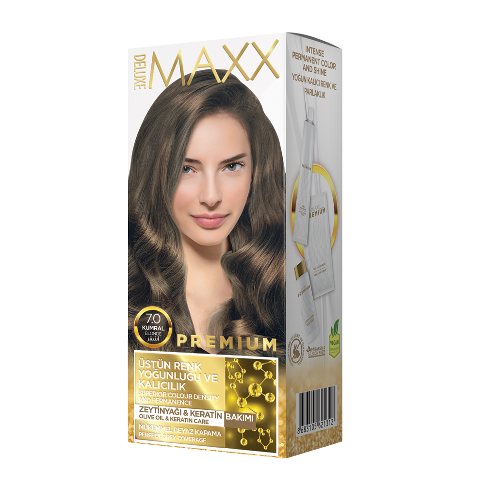 Фарба для волосся Maxx Deluxe 7.0 Натуральний русій, 50 мл50 мл10 мл Лівеста