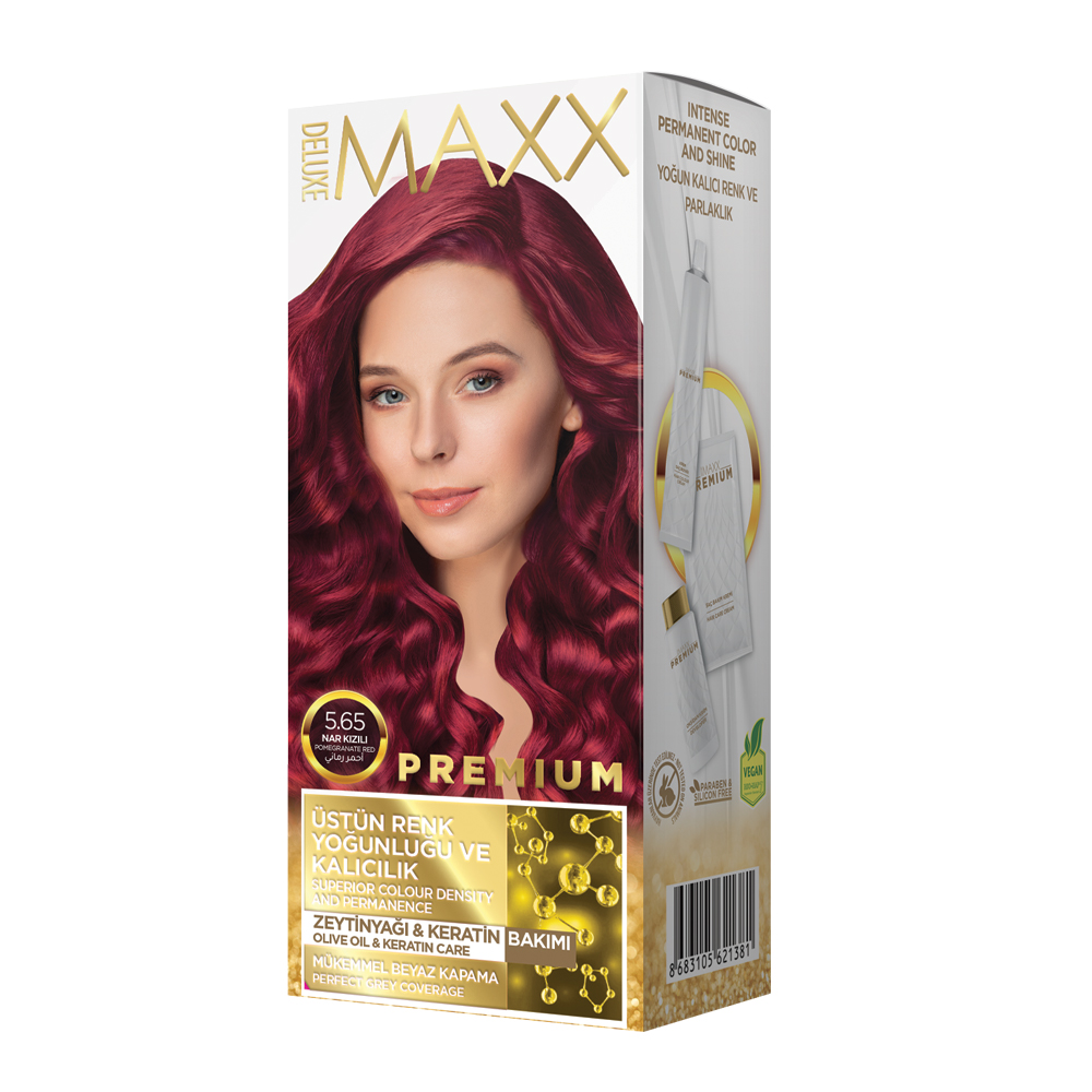 Фарба для волосся Maxx Deluxe 5.65 Гранатово-Червоний, 50 мл50 мл10 мл